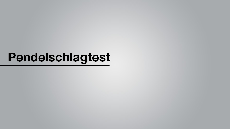 Pendelschlagtest